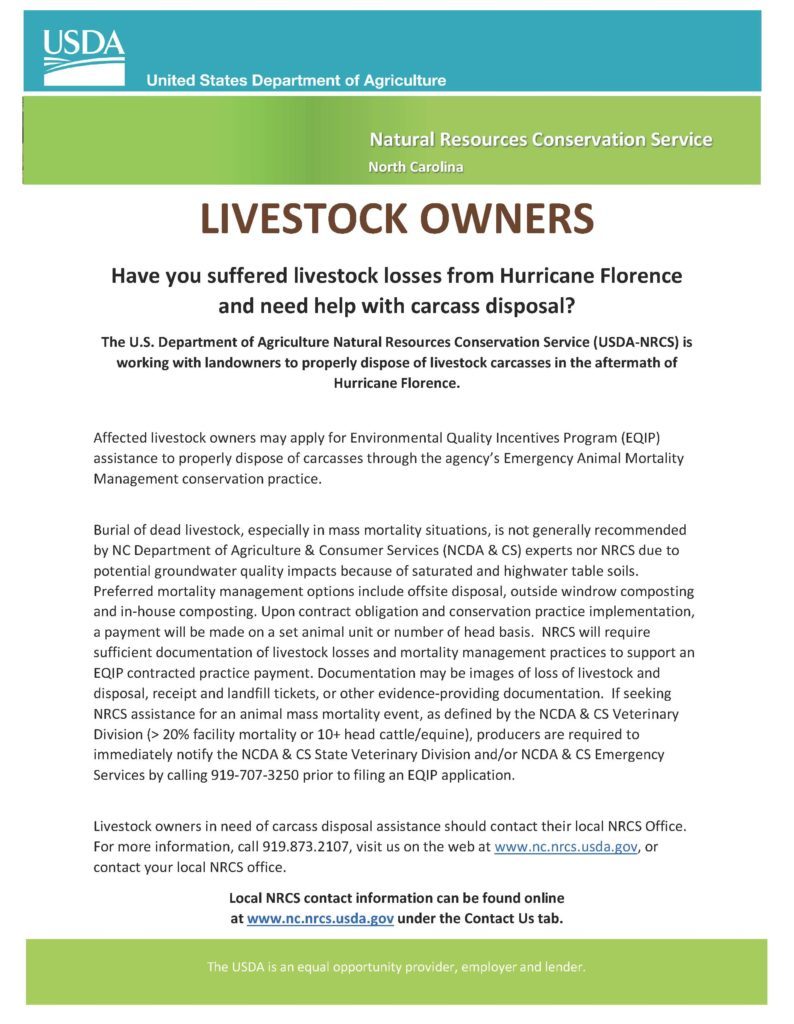 Livestock owners flyer image