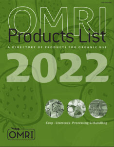 OMRI Product List Cover