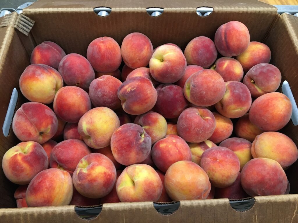 Box of Peaches from North Carolina